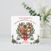 クリスマス・シャルキュトリー＆ワインパーティーの招待状 シーズンカード (スタンド正面)