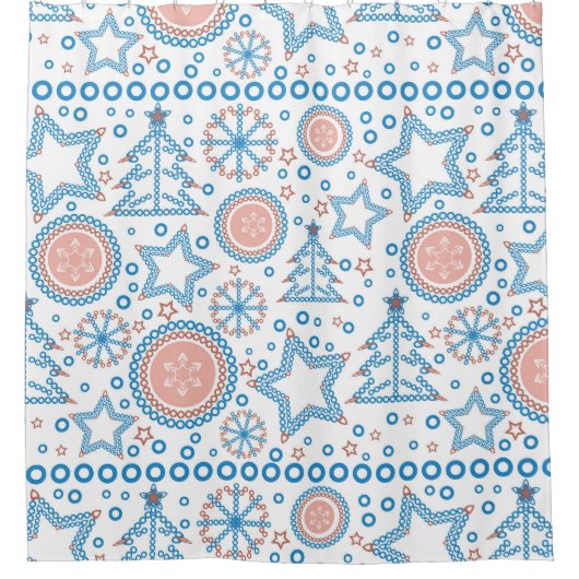 クリスマス シャワーカーテン (正面)