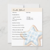 クリスマス・シュガー・クッキーのレシピカード (裏面)