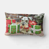 クリスマス-シュナウツァー-ヘインツ ランバークッション (裏面)