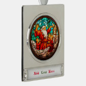 クリスマス シルバープレートバナーオーナメント (右)