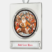 クリスマス シルバープレートバナーオーナメント (左)