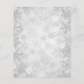 クリスマス・シルバー・ビジネス・ロゴqrコードinstagram チラシ (裏面)