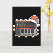 クリスマス シンセサイザー クリスマスのイベント Xmas  カード (黄色い花)