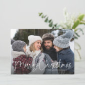 クリスマス シンプル スクリプト ファミリー ニュースレター (スタンド正面)