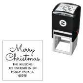クリスマス シンプル スクリプト 返信先住所 セルフインキングスタンプ (インサイチュ)