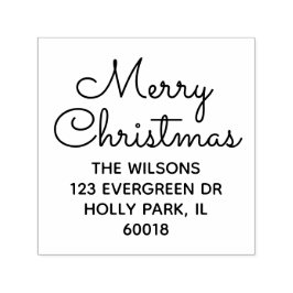 クリスマス シンプル スクリプト 返信先住所 セルフインキングスタンプ