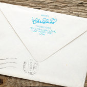 クリスマス シンプル リターン アドレス カスタム セルフインキングスタンプ