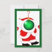 クリスマス シークレットサンタ ギフトカード 招待状 (正面)