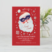 クリスマス シークレットサンタ ギフト交換 招待状 (スタンド正面)
