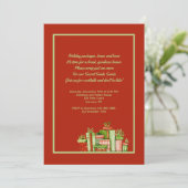 クリスマス シークレットサンタ パーティー 招待状 (スタンド正面)