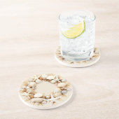 クリスマス・シーシェル真珠ヒトデ海草 コースター (側面)