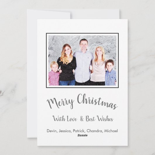 クリスマス・シーズンの共有へのピニング シーズンカード (裏面)