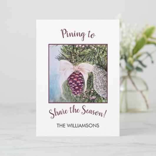 クリスマス・シーズンの共有へのピニング シーズンカード (スタンド正面)