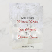 クリスマス・シーズンをお迎えします。 シーズンカード (正面/裏面)