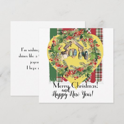 クリスマス！ シーズンカード (正面/裏面)