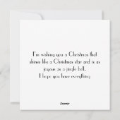 クリスマス! シーズンカード (裏面)