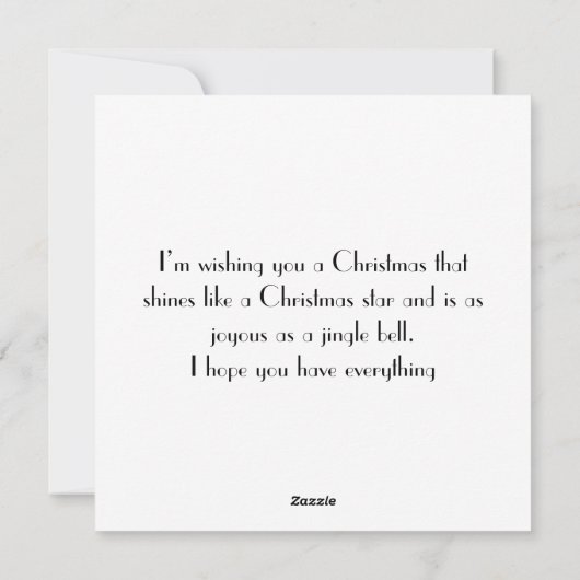 クリスマス！ シーズンカード (裏面)