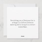 クリスマス！ シーズンカード (裏面)