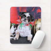 クリスマス-シーズー（犬） Tzu - Chin Ching マウスパッド (マウス)