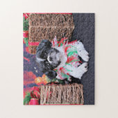 クリスマス-シーズー(犬) Tzu - Sadie ジグソーパズル (縦)