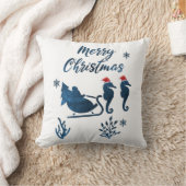 クリスマス・シーホース クッション (ブランケット)