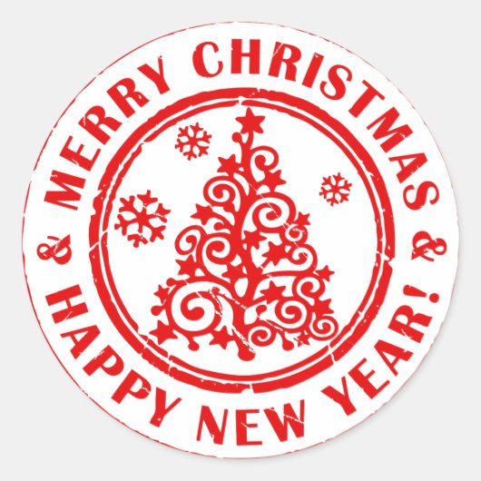 クリスマス・シールまたは手紙シール ラウンドシール (正面)