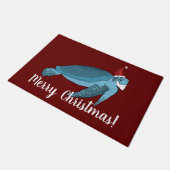 クリスマス・シー・カメ  ドアマット (アングル)