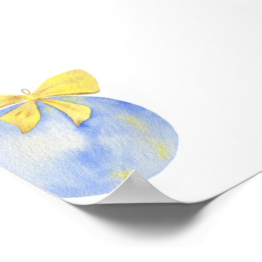 クリスマス・ジェンダーが少年または少女のグラフを明らかにする ポスター (角)