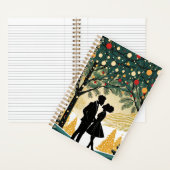 クリスマス・ジャーナル「明るい休日の夜」 ノートブック (内側)