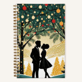 クリスマス・ジャーナル「明るい休日の夜」 ノートブック (正面)
