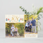 クリスマス・ジョイオーナメント写真 シーズンカード (スタンド正面)