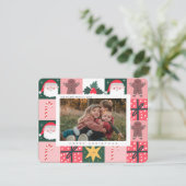 クリスマス ジョイ クリスマス ファミリー フォト  ホリデー カード (スタンド正面)