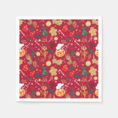 クリスマス・ジョイ スタンダードカクテルナプキン (正面)