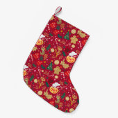クリスマス・ジョイ スモールクリスマスストッキング (正面 (吊り時))