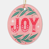 クリスマス・ジョイ セラミックオーナメント (左)
