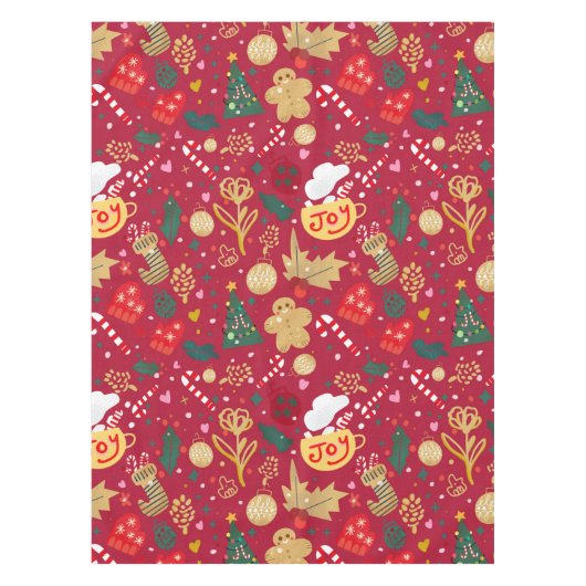 クリスマス・ジョイ テーブルクロス (正面)