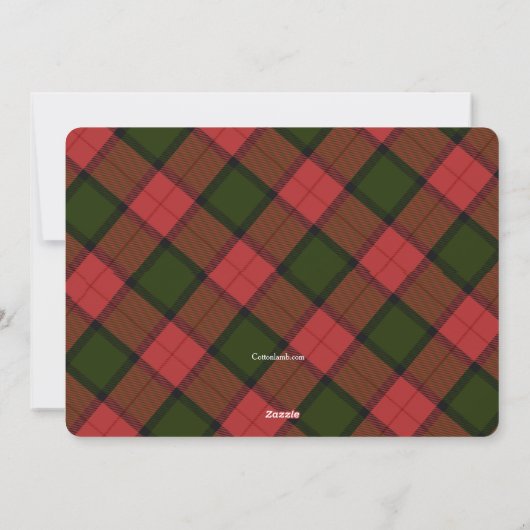 クリスマス・ジョイ・ホリデー誕生のお知らせ シーズンカード (裏面)