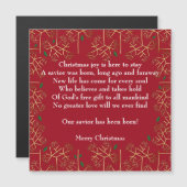 クリスマス·ジョイ·マグネット·カード (正面/裏面)