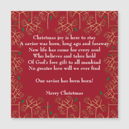 クリスマス·ジョイ·マグネット·カード