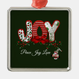 クリスマス・ジョイ メタルオーナメント