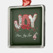 クリスマス・ジョイ メタルオーナメント (左)