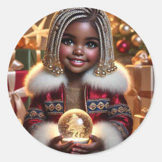 クリスマス・ジョイ ラウンドシール