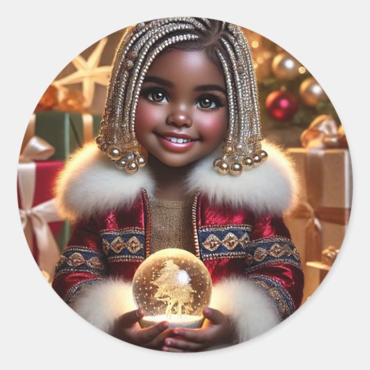 クリスマス・ジョイ ラウンドシール (正面)