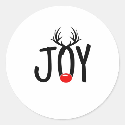クリスマス・ジョイ ラウンドシール (正面)