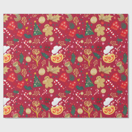 クリスマス・ジョイ ラッピングペーパー