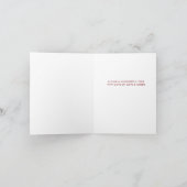 クリスマス・ジョイ(鳥)ショウジョウコウカンチョウに小鳥が背中に乗る ノートカード (内部)