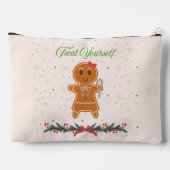 クリスマス・ジンジャーパンの女性 アクセサリーポーチ (裏面)