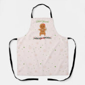 クリスマス・ジンジャーパンの女性 エプロン (正面)