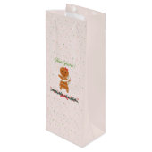 クリスマス・ジンジャーパンの女性 ワインギフトバッグ (裏面アングル)